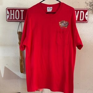 Ron Jon Surf Shop pocket Tee in red. NWOT